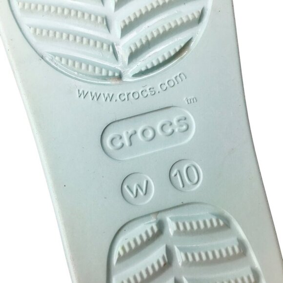 Crocs Baya Platform Slide Iconic Comfort Sandals Comfort Pure Water 208188 Sz 10 - Picture 8 of 8